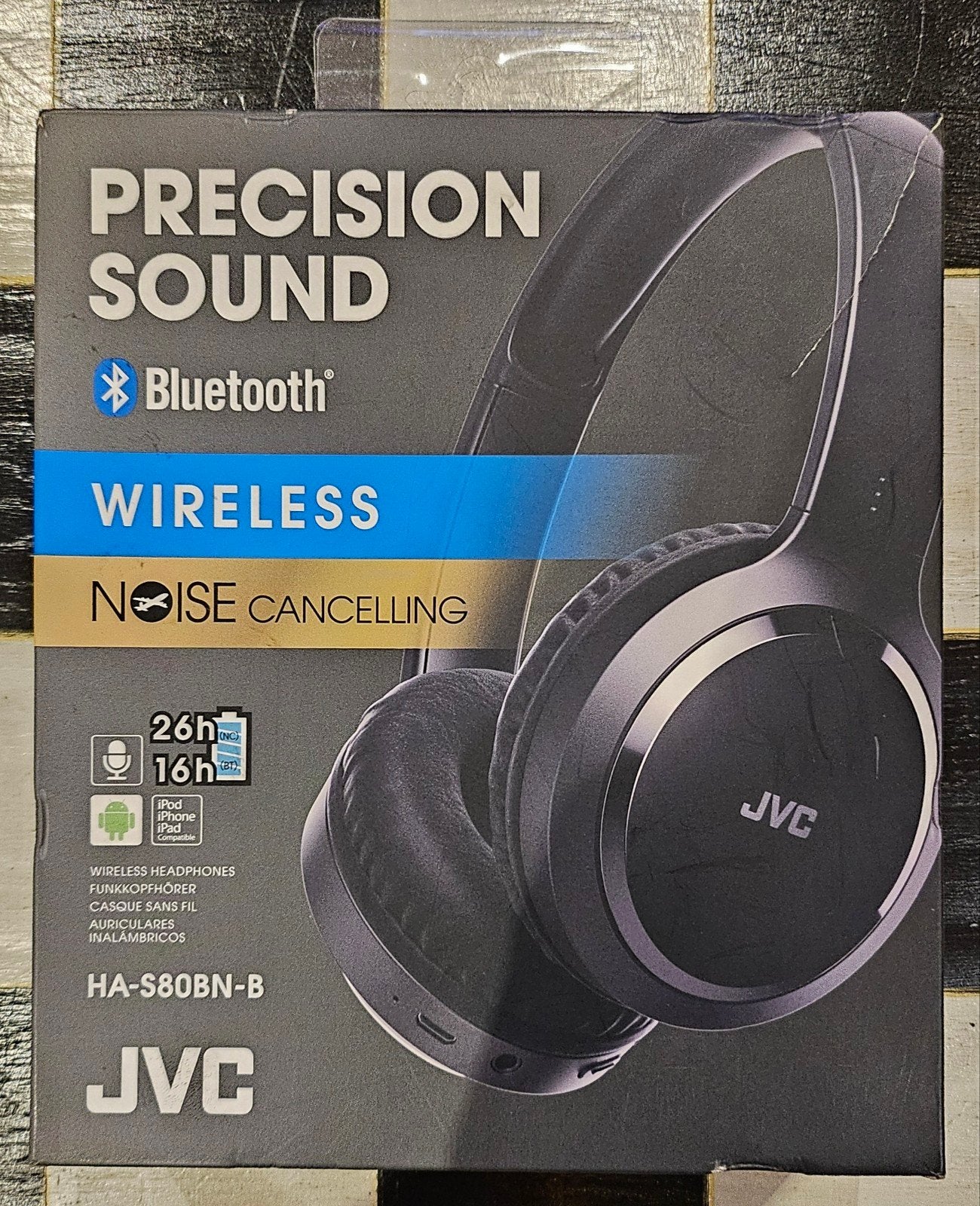 casque jvc, TV, Hi-fi & Vidéo, Autres marques, Bluetooth, Noir, Enlèvement