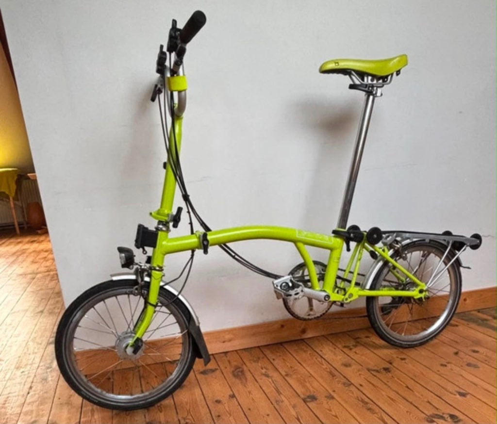 Brompton H6R bagagerek met 6 versnellingen met dynamonaaf, Fietsen en Brommers, Ophalen, Brompton, Velgrem, 14 tot 16 inch