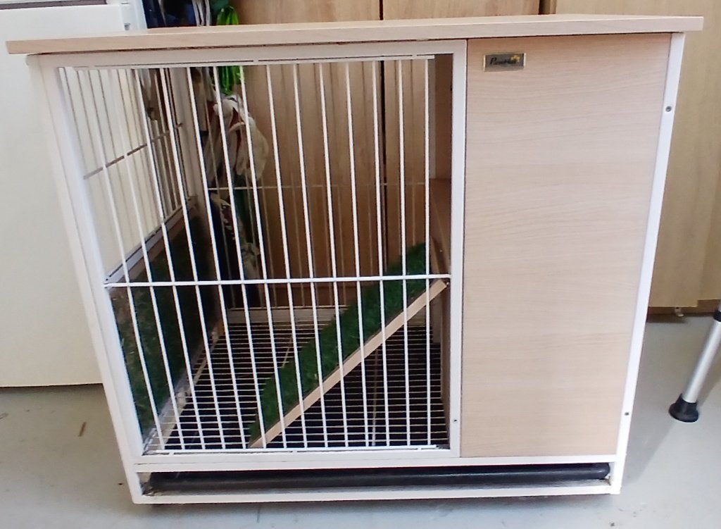 Knaagdierhok op wieltjes, Ophalen, Cavia, 60 tot 90 cm, Zo goed als nieuw