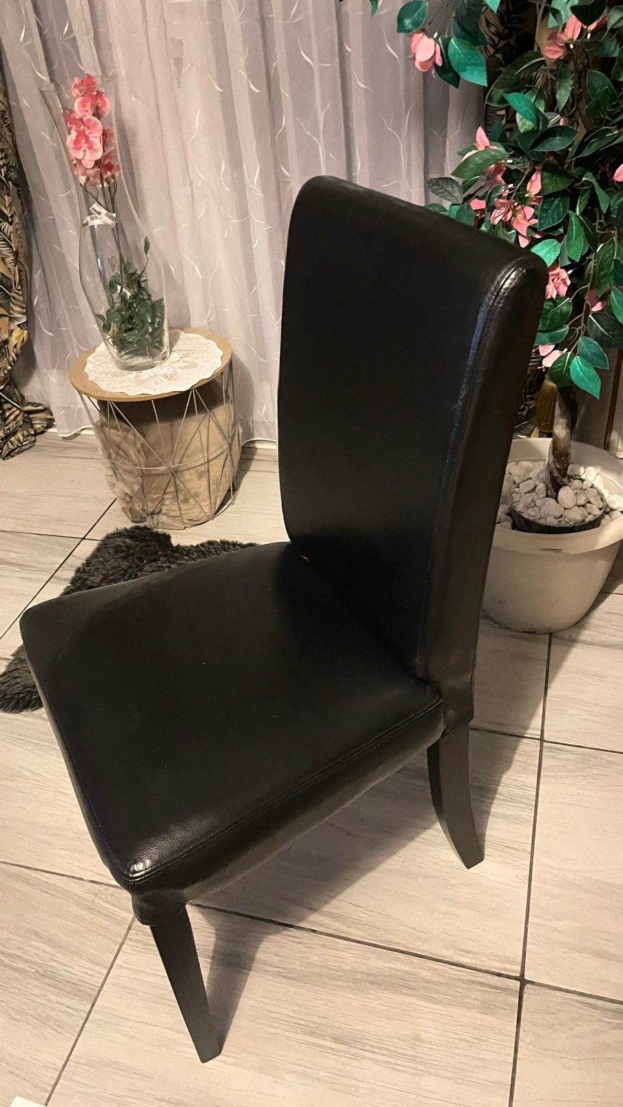 chaise de salle a manger en cuir véritable etat neuf !, Maison & Meubles, Chaises, Comme neuf, Une, Cuir, Enlèvement ou Envoi