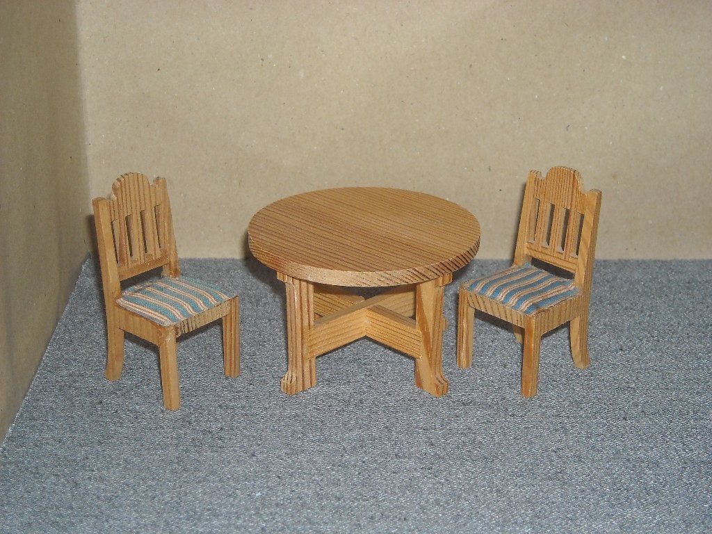 Lundby eethoek tafel en 2 stoelen, Ophalen of Verzenden, Gebruikt