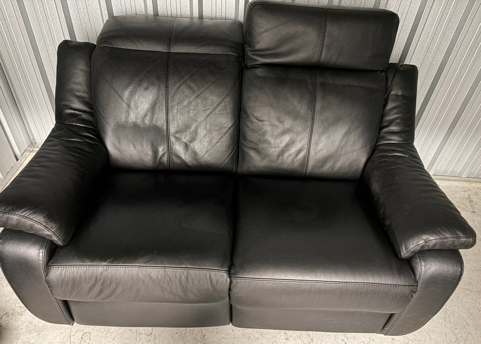 Salon cuir 3 + 2 avec relax électrique, Quatre personnes ou plus, Banc droit, Enlèvement, Utilisé