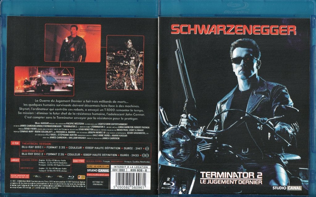 terminator 2 le jugement dernier (2 blu-ray) neuf, Cd's en Dvd's, Film, Science Fiction en Fantasy, Ophalen of Verzenden, Zo goed als nieuw