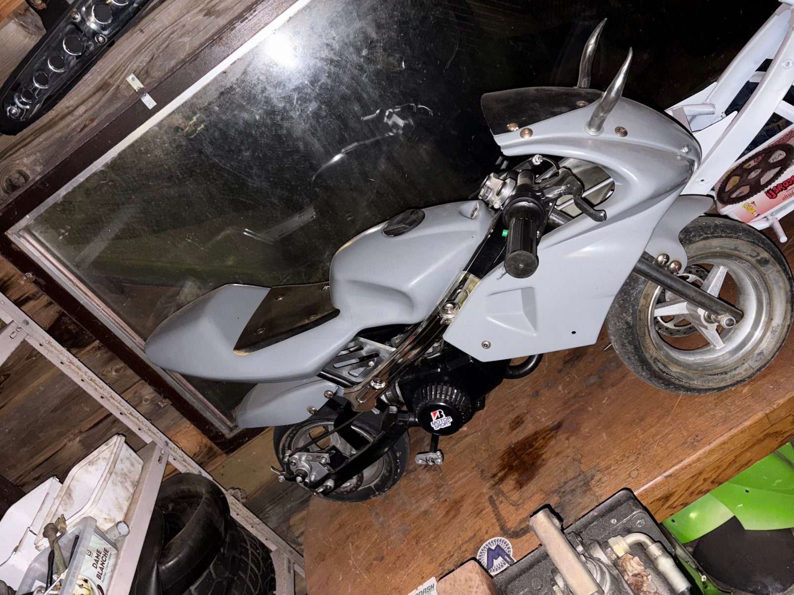 Pocketbike 48cc, Ophalen, Schijfrem, 48 cc