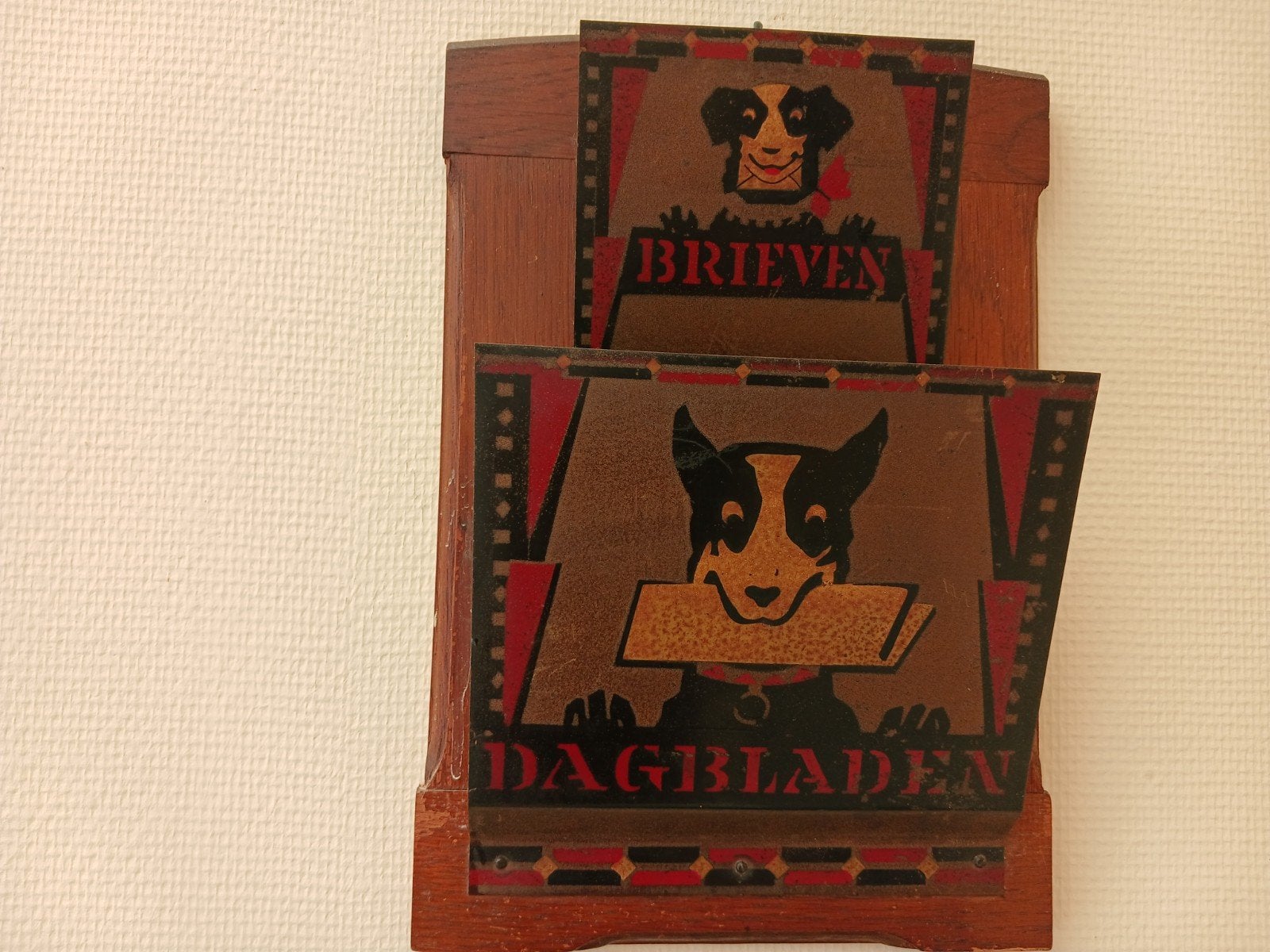 MOOIE VINTAGE BRIEVENHOUDER, Ophalen