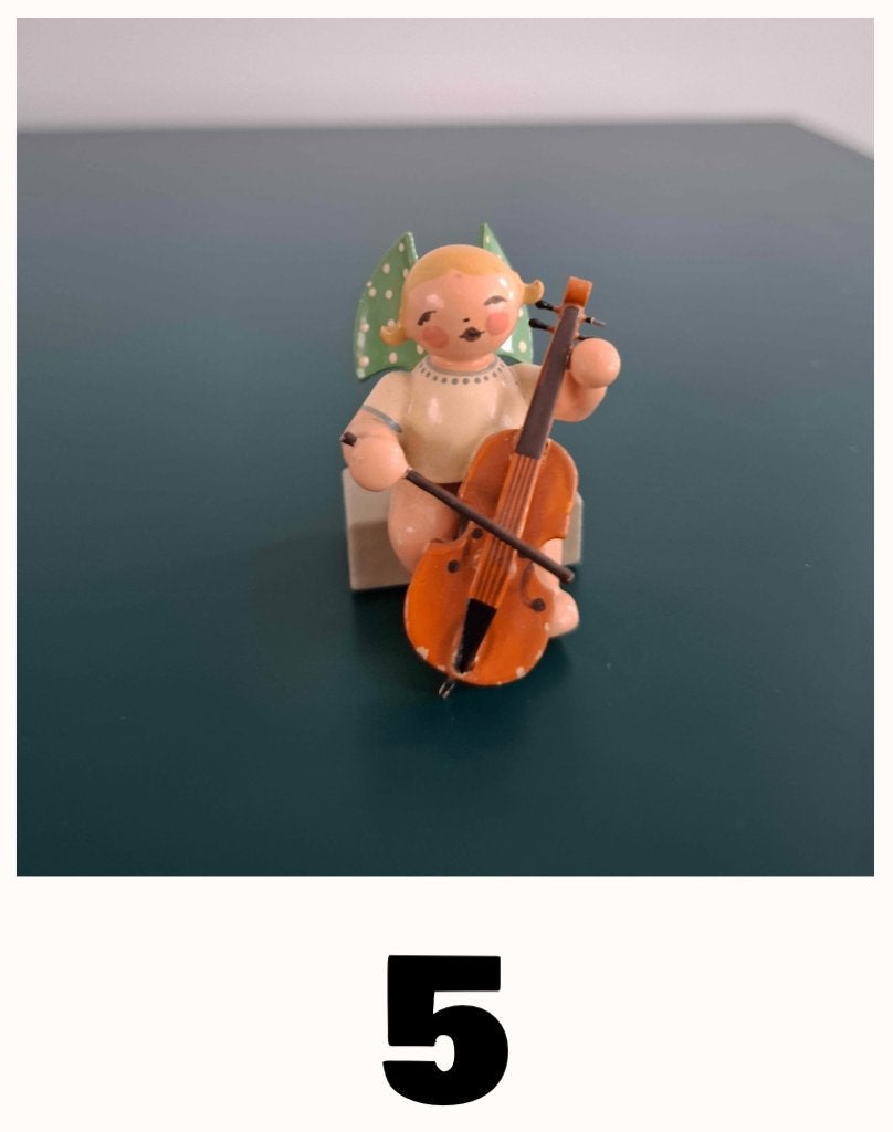 Engeltje van de reeks Grünhainichener Engel - cello, Ophalen of Verzenden, Zo goed als nieuw