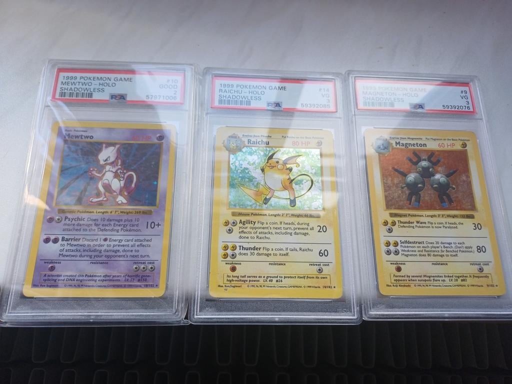 PSA Shadowless Holo Base Set, Ophalen