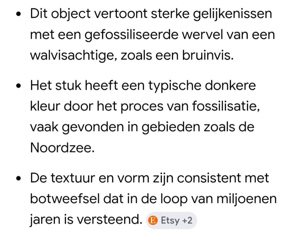 Fossielen, Enlèvement, Fossile
