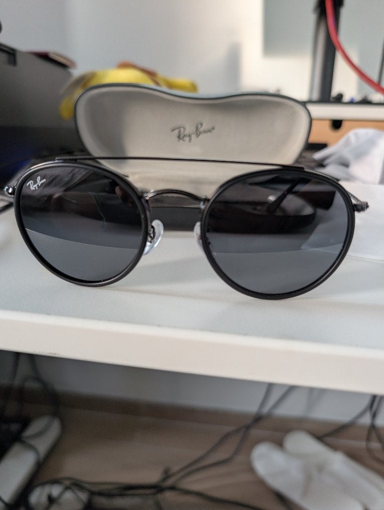 Rayban RB 3647 dubbele ronde brug, Ophalen
