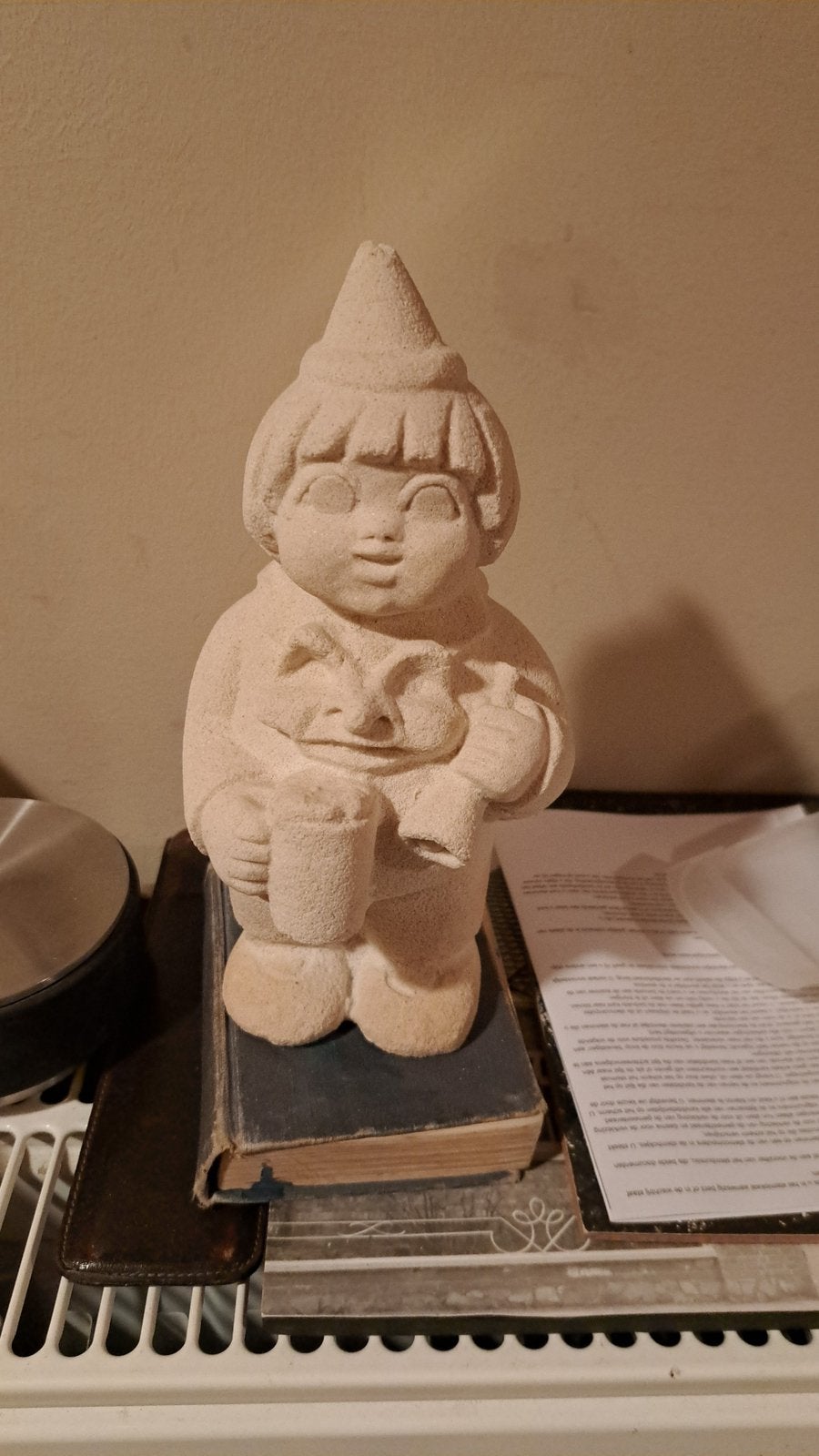 Beeldje in zandscuptuur, Ophalen, Zo goed als nieuw