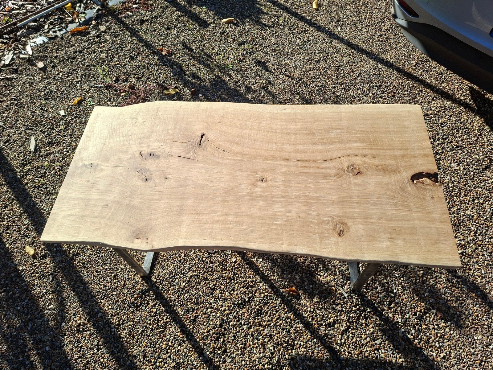 Salontafel in massief eikenhout – op maat, Ophalen