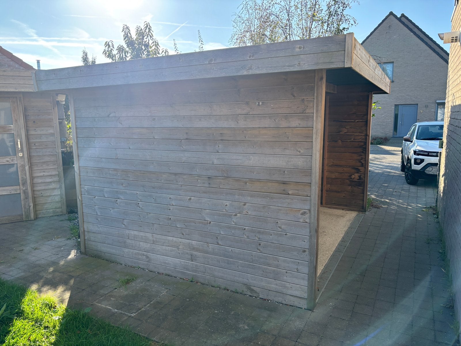 Tuinhuis / fietsenstalling (3,48m x 2,85m), Ophalen, Tuinhuis, Zonder ramen, 250 tot 300 cm