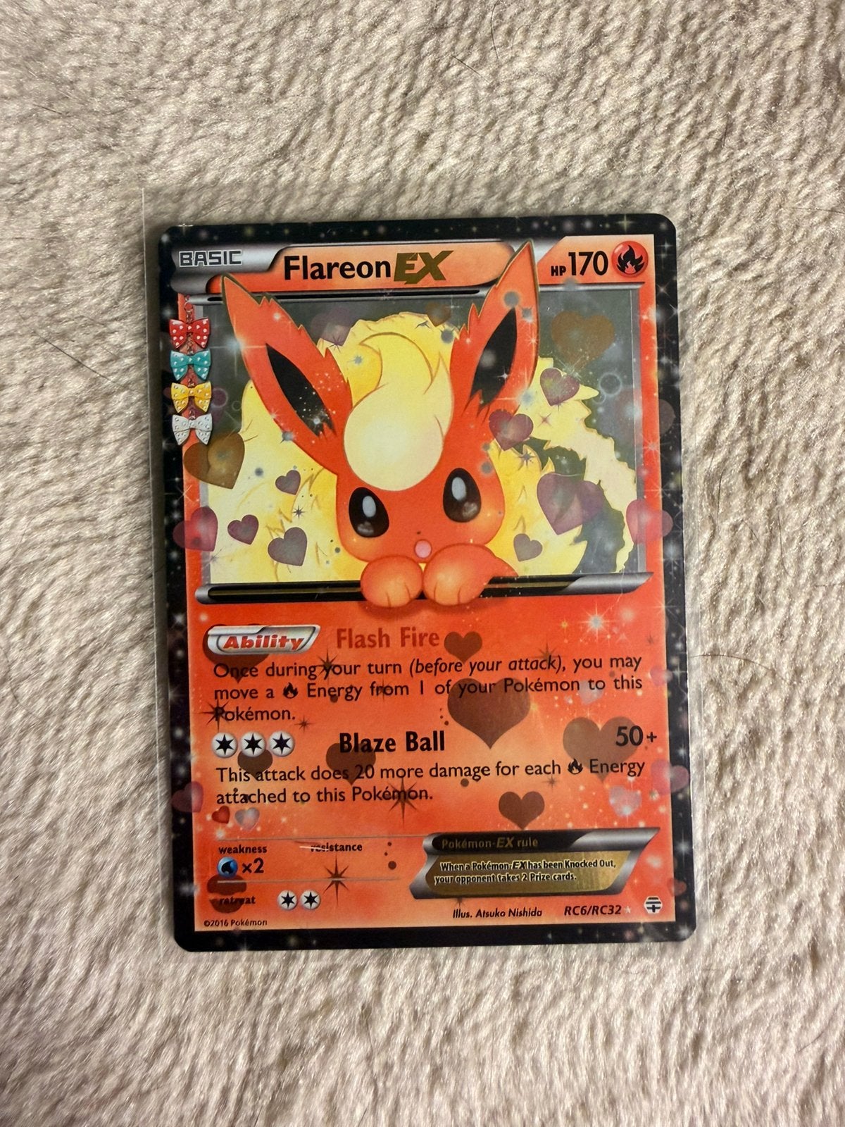 Zeer mooie flareon EX kaart, Hobby en Vrije tijd, Verzenden, Zo goed als nieuw