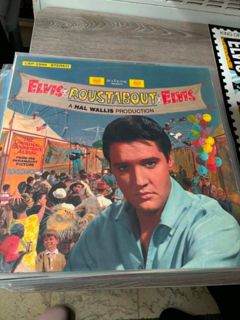 Elvis lp, Roustabout, Duitse of Engelse persing, 5 euro, LP, Ophalen of Verzenden, Zo goed als nieuw, Beschermende buitenhoes