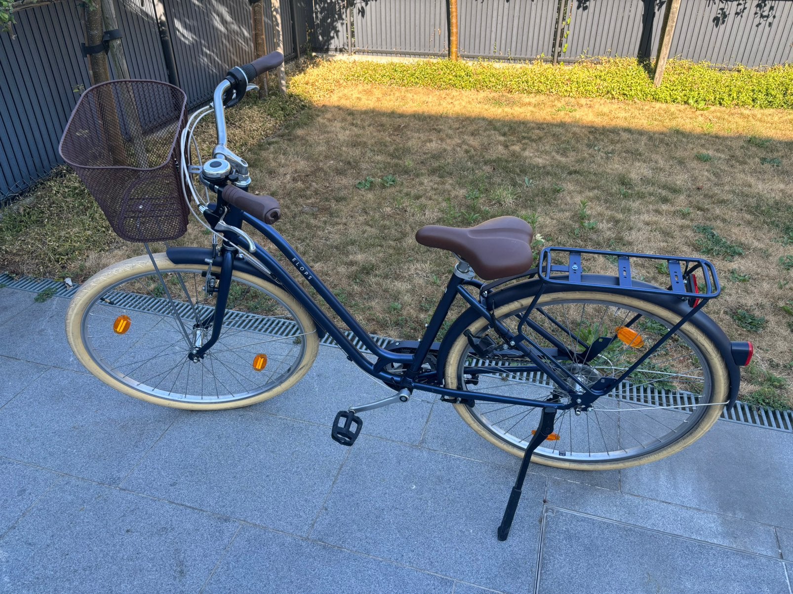 Elops 520 stadsfiets dames maat S/M, Enlèvement, Comme neuf, Panier