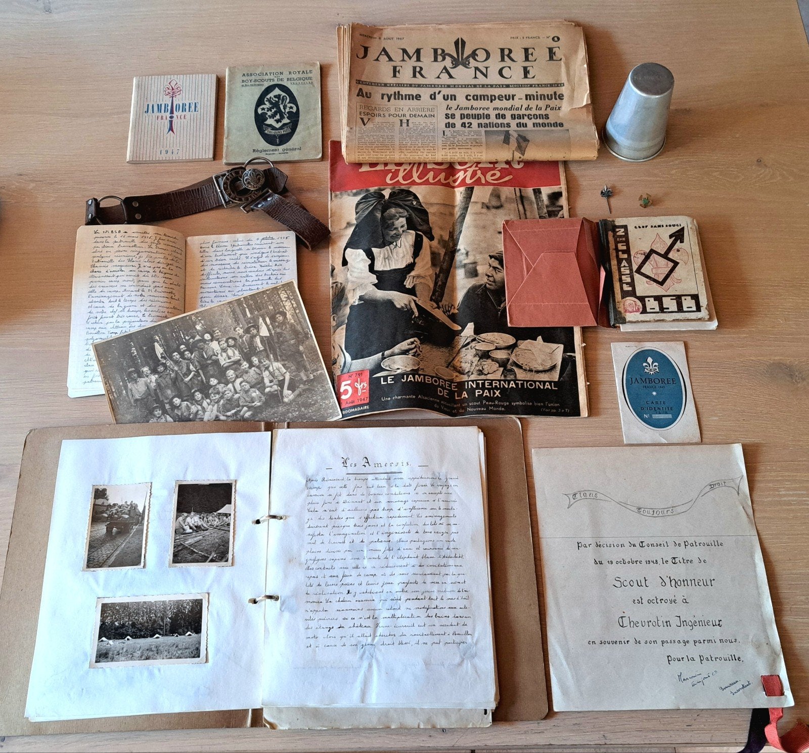 Ensemble Scout scoutisme Jamboree France 1947 de 1945 à 1948, Enlèvement ou Envoi