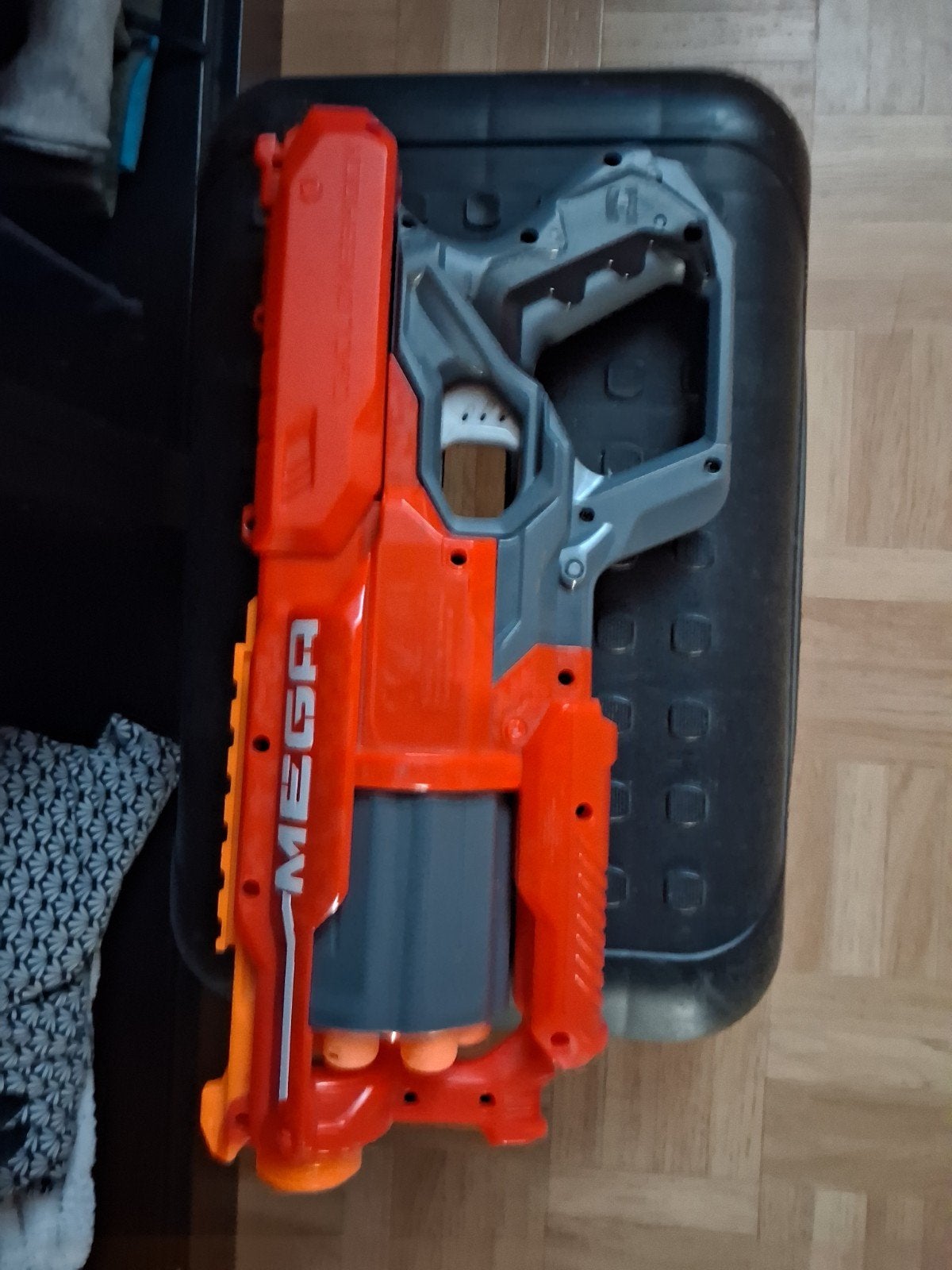 Fusil Nerf + balles, Enlèvement