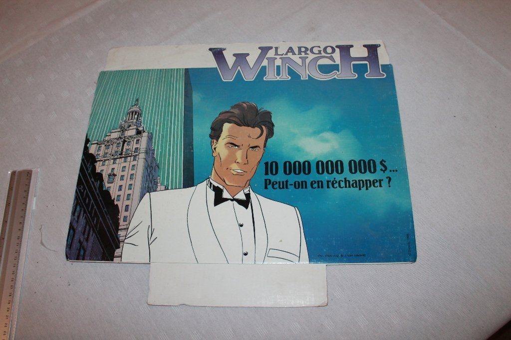 BD - Largo Winch - Carton publicitaire, Collections, Enlèvement, Autres personnages, Utilisé, Image, Affiche ou Autocollant