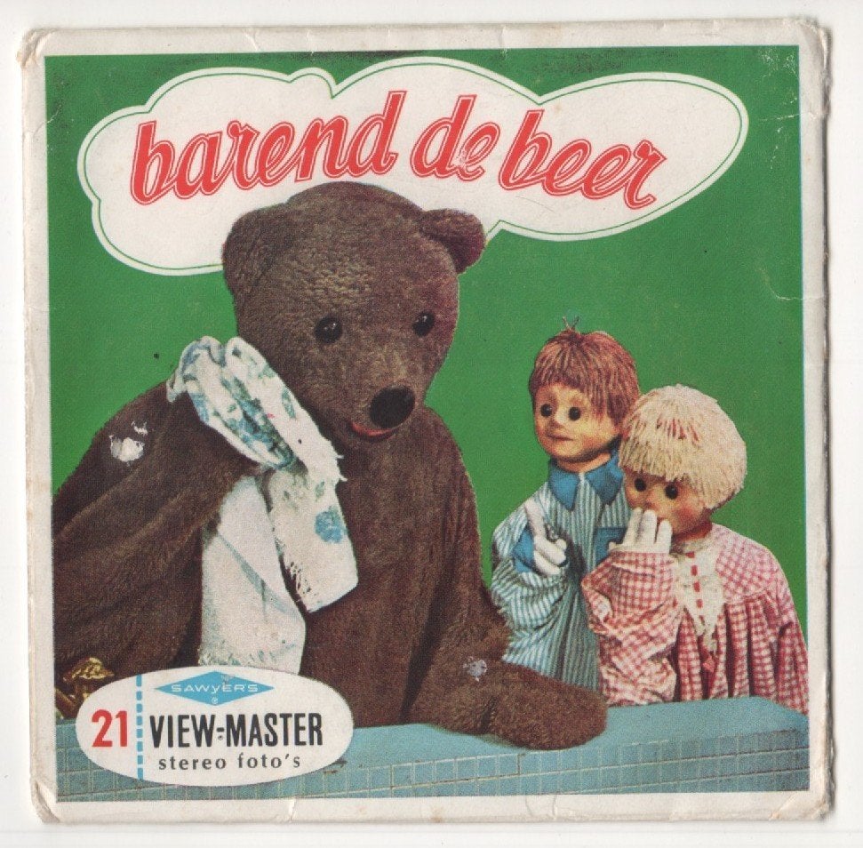 View-master Barend de beer B 450 FR en NL, Antiek en Kunst, Ophalen of Verzenden