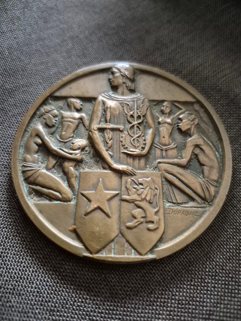 Bronzen medaille, Postzegels en Munten, Penningen en Medailles, Ophalen
