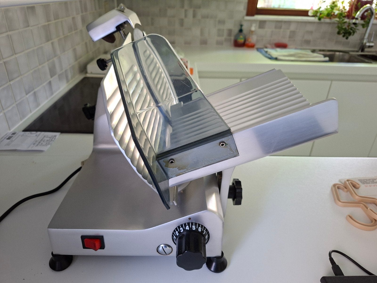 Vlees snijmachine brood, Snijmachine, Ophalen