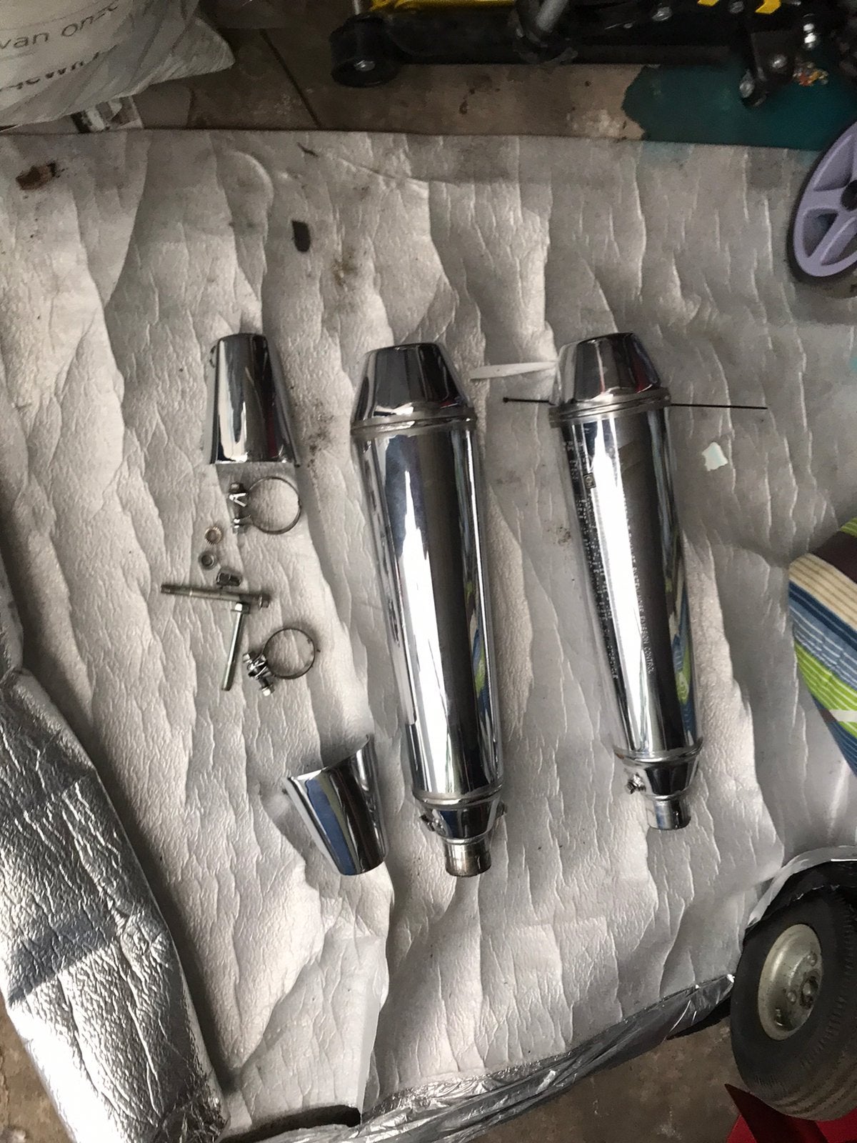 Motor royal enfield continental gt  650 originele uitlaten, Motoren, Ophalen, Gebruikt