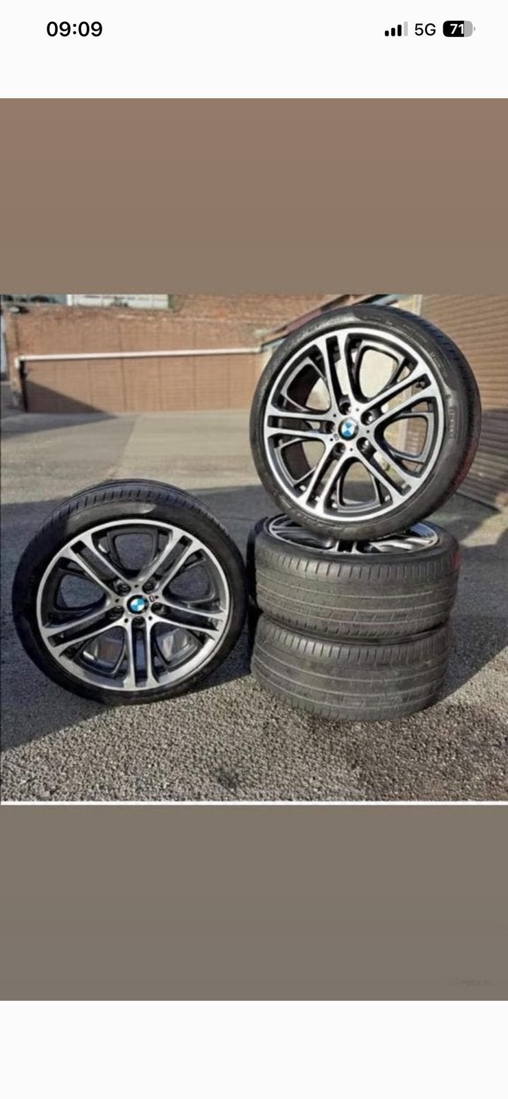 Paire de roues larges Bmw X4 +32487107454, Neuf, Pneus et Jantes, Pneus hiver, 275 mm