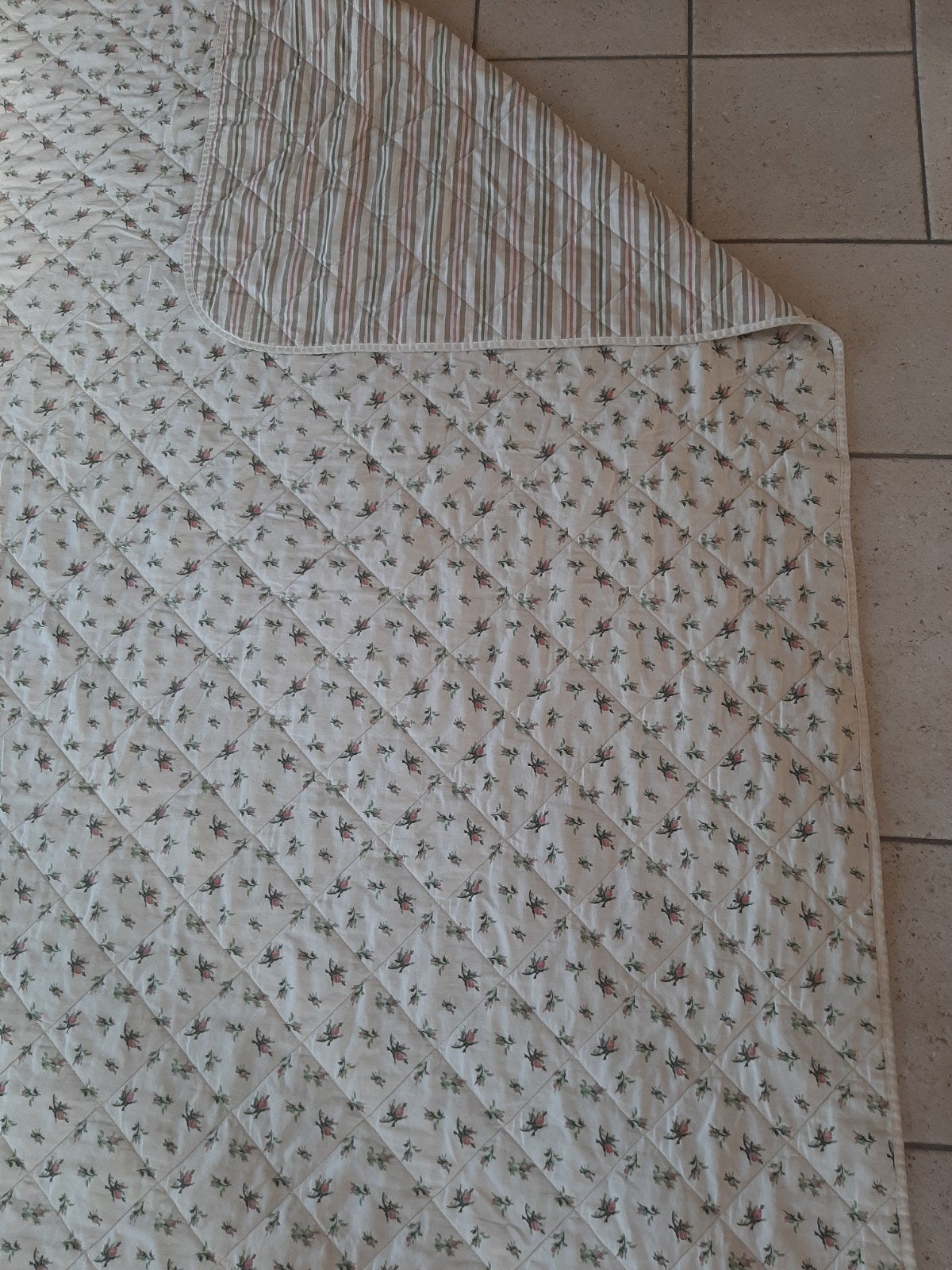 Grote bedsprei Ikea 245 x 267 cm, Huis en Inrichting, Ophalen, Gebruikt, Beige, Katoen