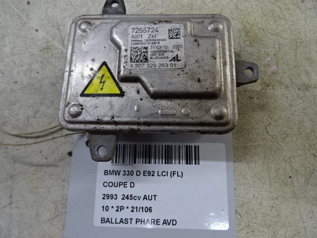 BALLAST DE PHARE XENON DROIT BMW 3 serie (E92) (7255724), Utilisé, BMW, Petuelring 130
80809  München, DE, Bayerische Motoren Werke AG