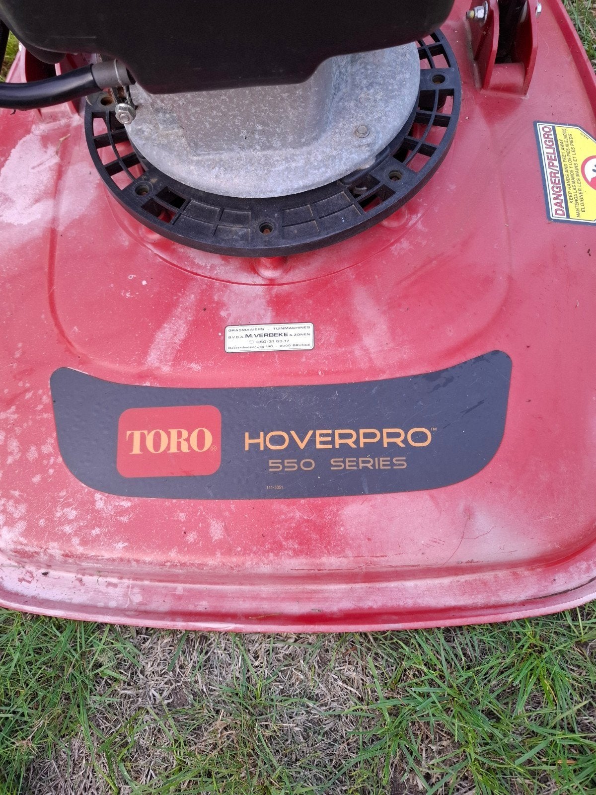 Toro HoverPro 550 – Honda GCV160 – 53 cm – 2013, Tondeuses à gazon à essence, Utilisé, Tondeuse sur coussin d'air, Enlèvement