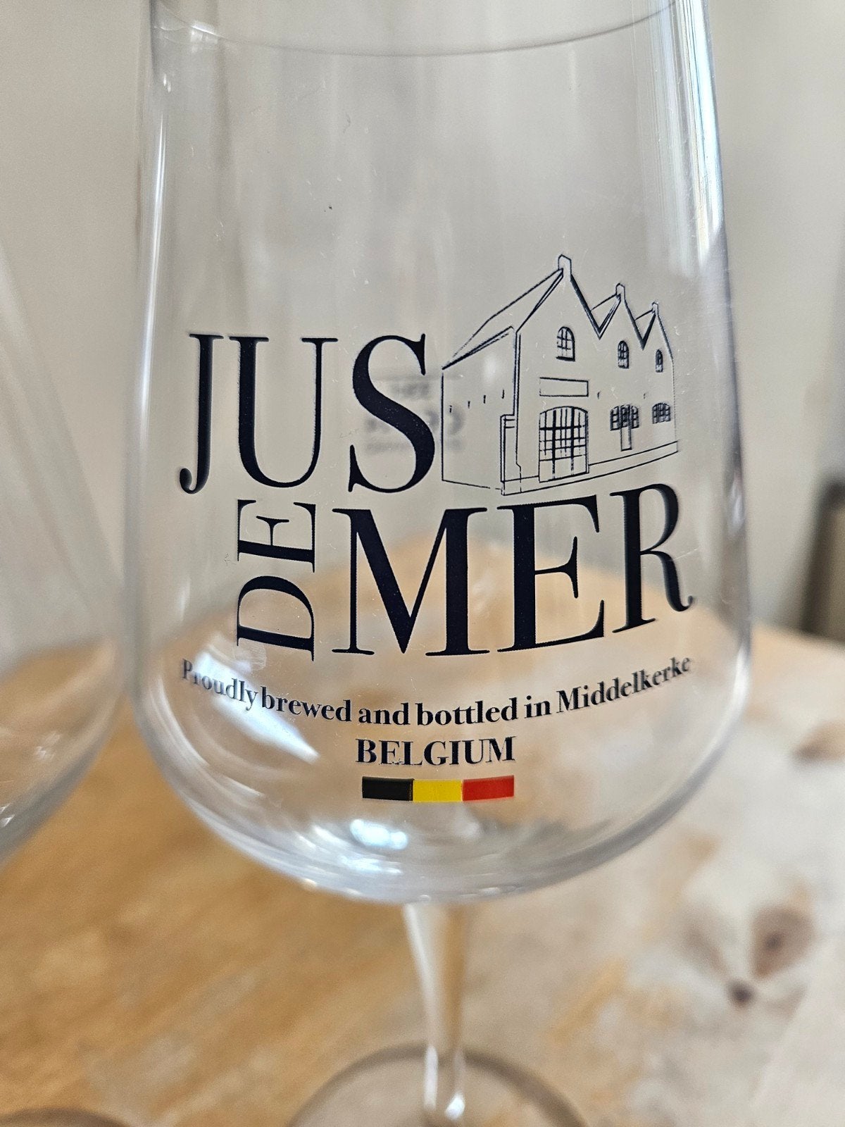 2 verres 33 cl Jus de Mer Belgique, Ophalen of Verzenden