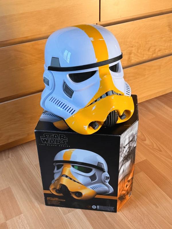 Star Wars Black Series Hasbro Artillery Stormtrooper Helmet, Verzamelen, Ophalen of Verzenden, Zo goed als nieuw, Replica