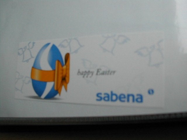 Sabena Wenskaartje Pasen Paaskaart #004, Ophalen of Verzenden, Nieuw