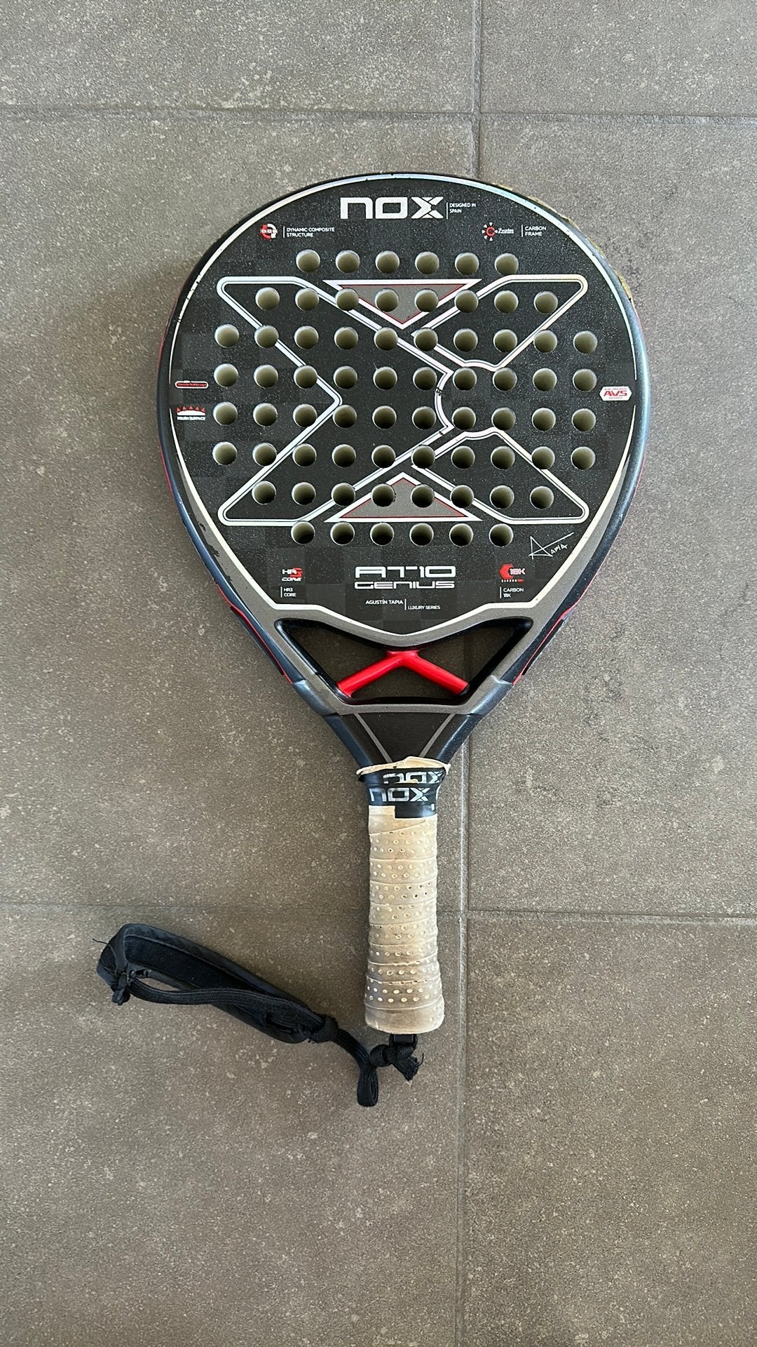 Padelracket Nox AT10, Enlèvement, Utilisé, Raquette de padel