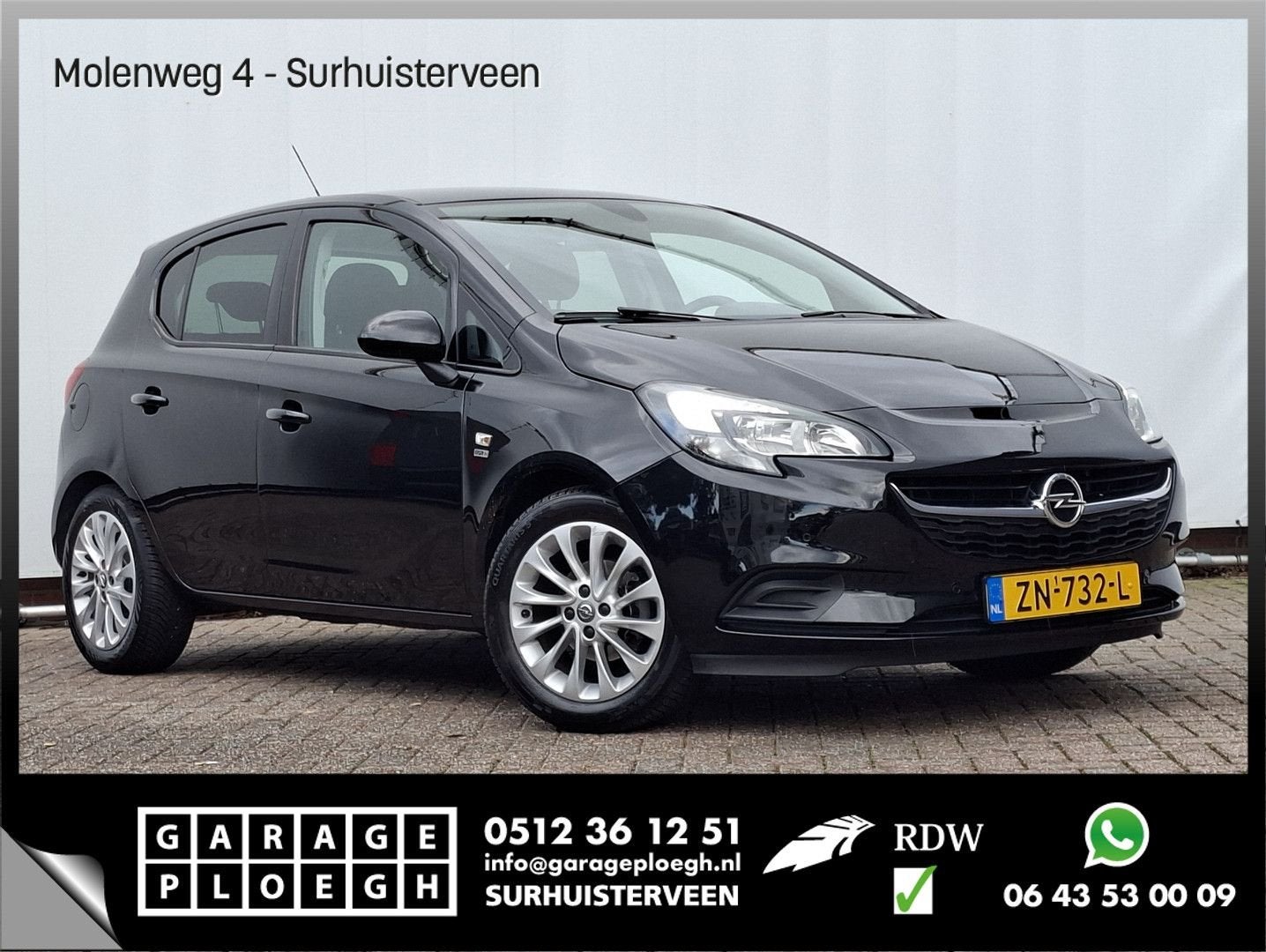 Opel Corsa 1.4 120 Jaar Edition Stoel/Stuurverw. Carplay Cli, Zwart, Bedrijf, Handgeschakeld, Navigatiesysteem
