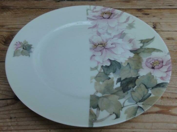 Frans bord roze pioenrozen, Limoges, Peony, Bill Goldsmith, Assiettes(s), -, Utilisé, Autres styles