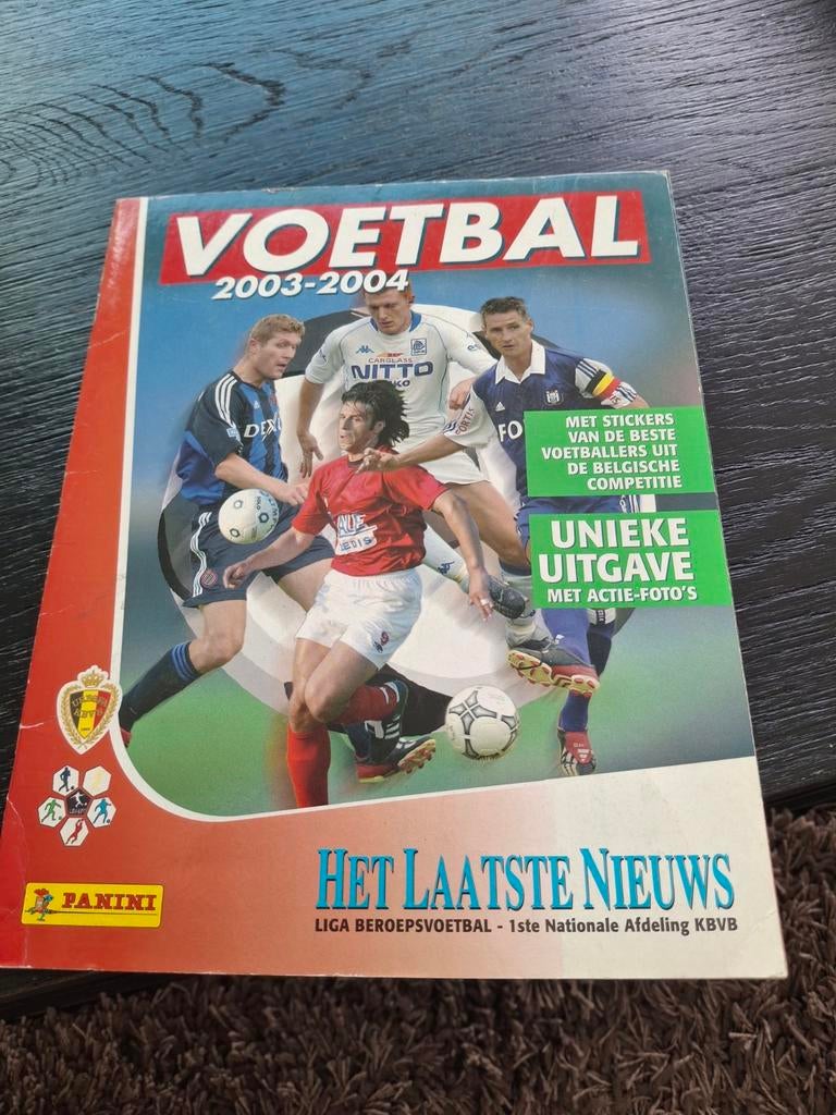 Carnet d'autocollants Panini football 2003/2004 complet, Enlèvement ou Envoi