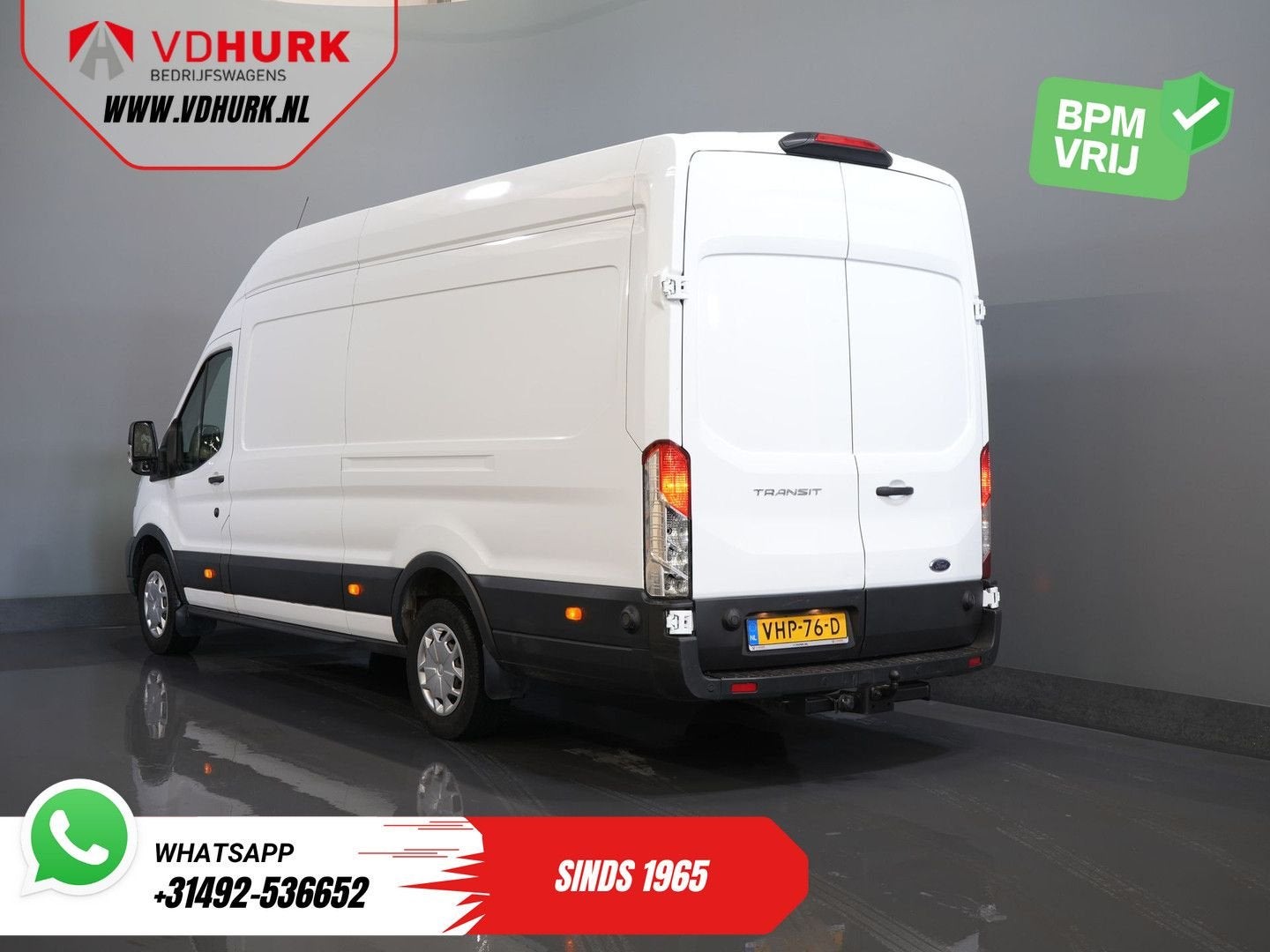 Ford Transit 2.0 TDCI 170 pk L4H3 Trend RWD Jumbo 270Gr.Deur, Wit, Bedrijf, Ford, Onderhoudsboekje