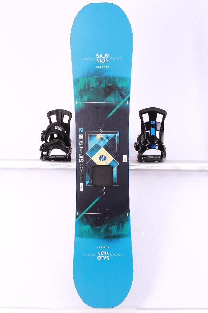 140 snowboard SALOMON WILD CARD UNITE, black/blue, Ophalen of Verzenden, Gebruikt, Board