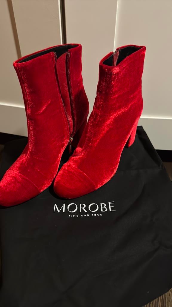 Morobé botten rood maat 38, Ophalen of Verzenden, Zo goed als nieuw, Rood