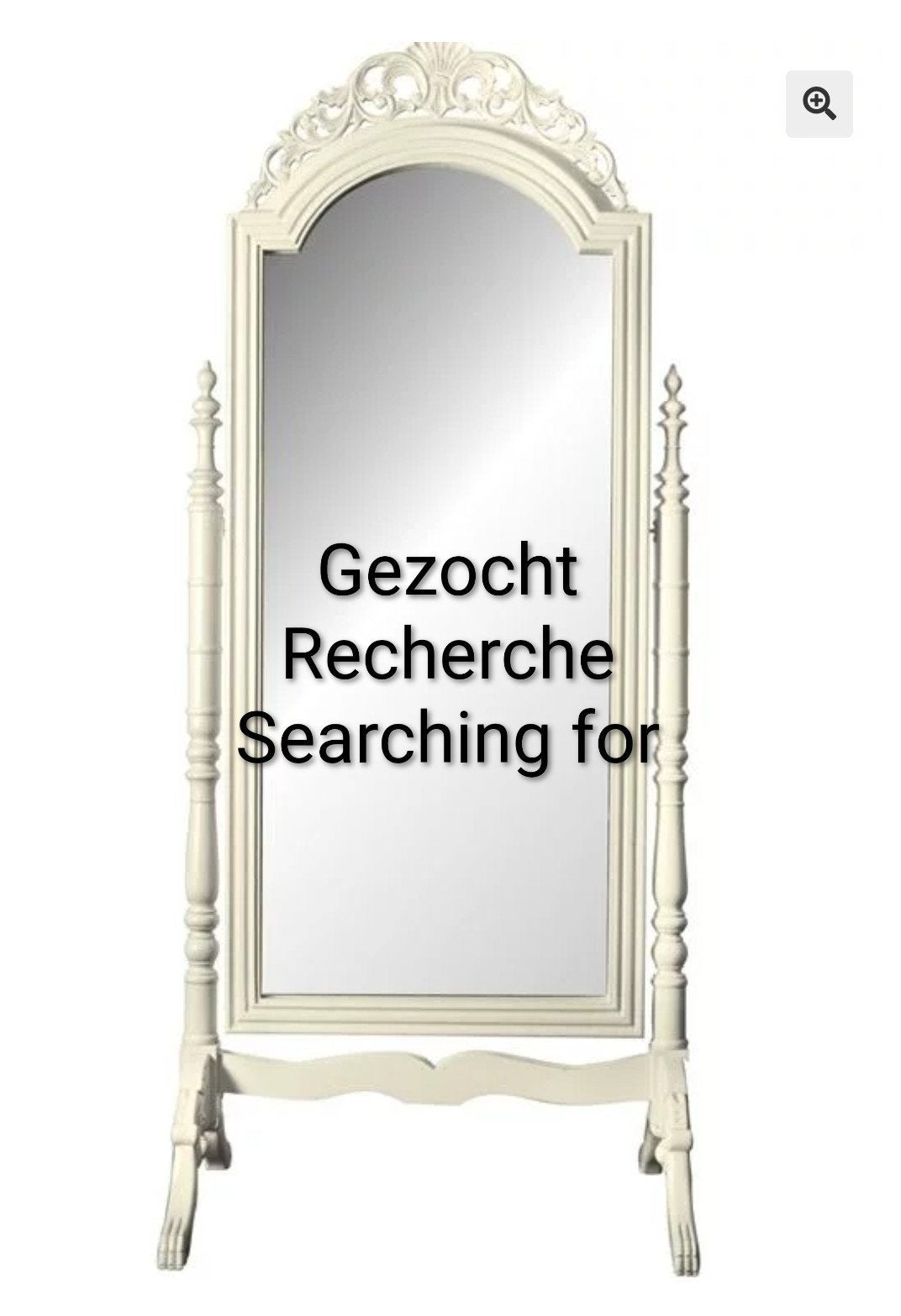 Gezocht Barok Spiegel Miroir Mirror, Enlèvement ou Envoi, Carré, 50 à 100 cm, 150 à 200 cm