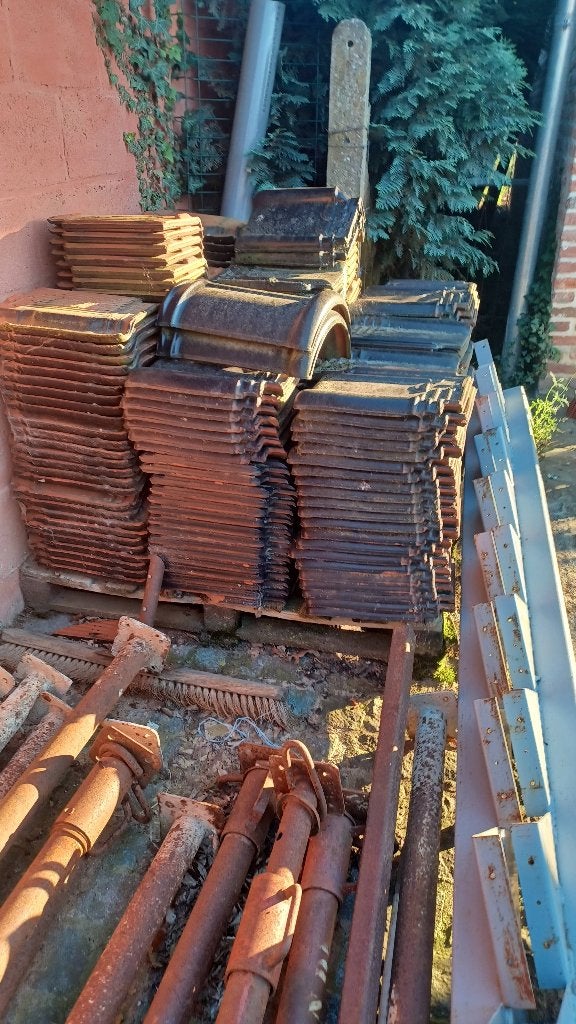 Dakpannen - zwart pottelberg, Doe-het-zelf en Bouw, Dakpannen en Dakbedekking, Nieuw, Dakpannen, Steen of Klei, Zwart, Ophalen