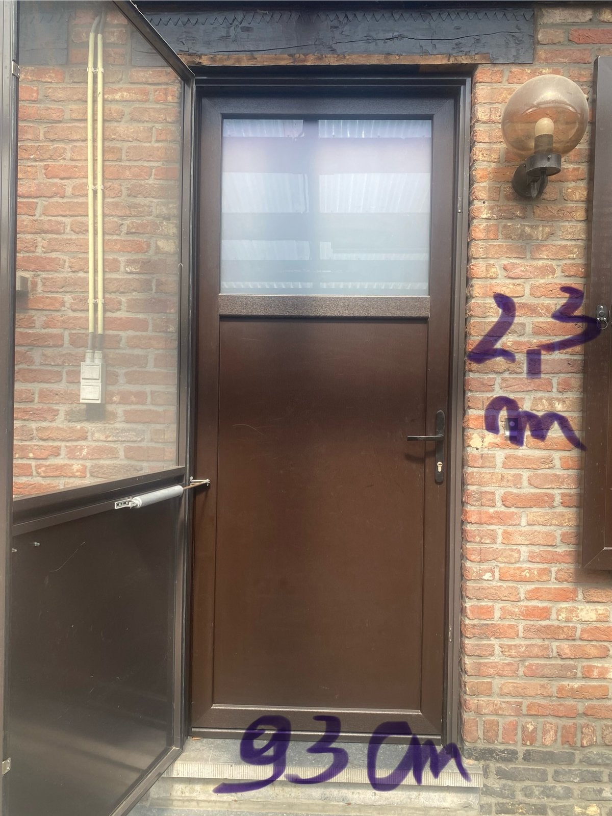 Buitendeur/ Achterdeur PVC, Ophalen, Zo goed als nieuw, Buitendeur