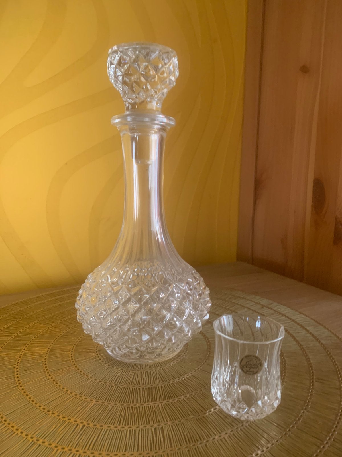 Coffret à liqueur en Cristal d'Arques –Longchamp, Enlèvement ou Envoi, Comme neuf, Cristal, Service complet