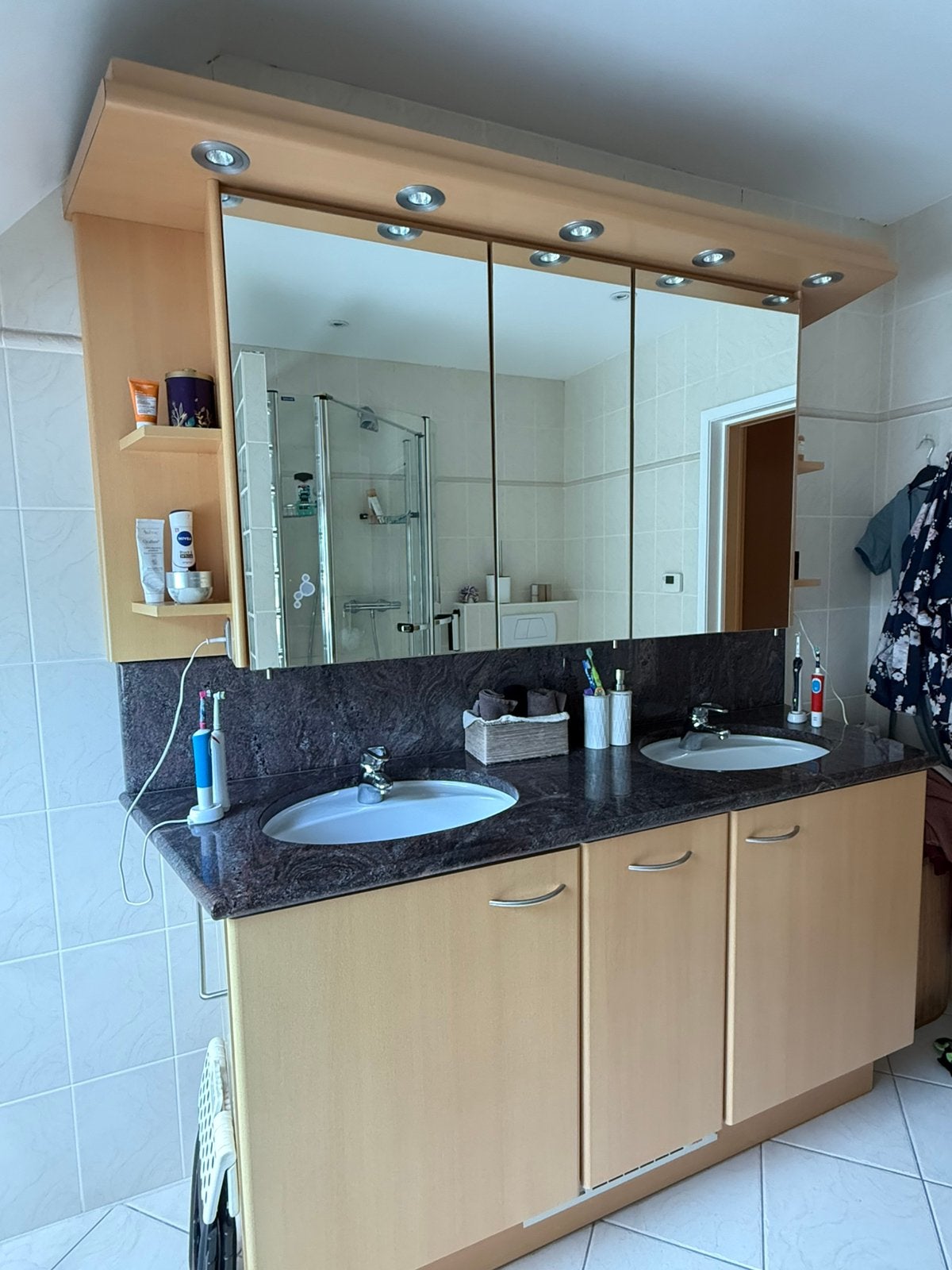 Badkamer meubilair , inclusief verlichting en sanitair, Ophalen, Gebruikt, 200 cm of meer, 200 cm of meer