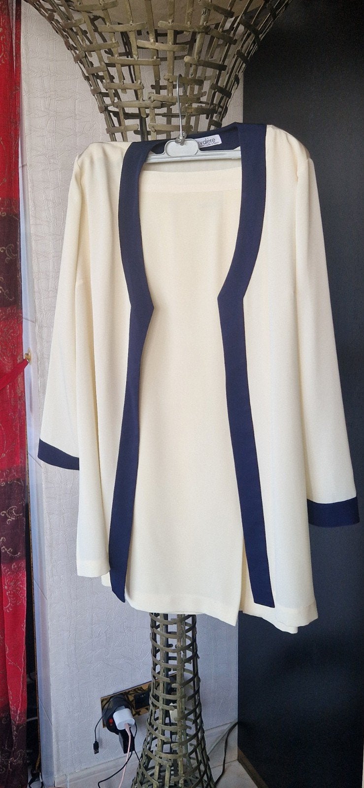 Ensemble tailleur vintage jupe & veste, Enlèvement ou Envoi, Bleu