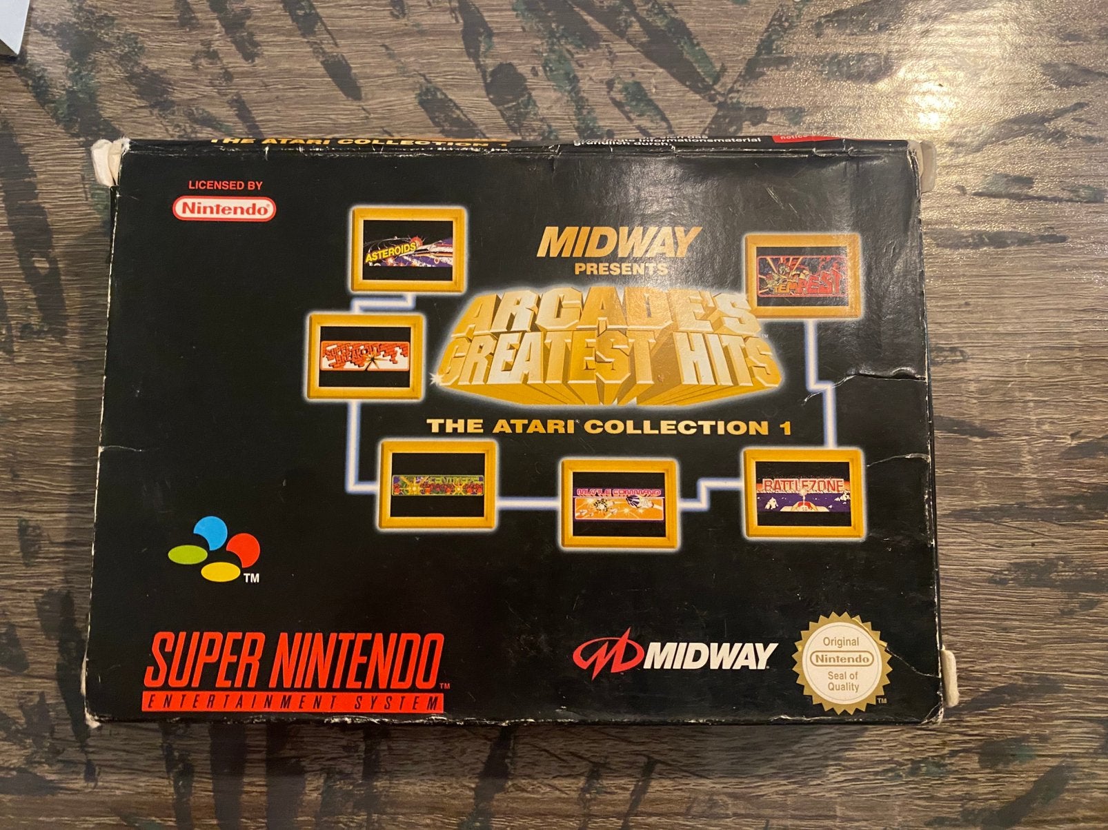 Les plus grands succès d'Arcade (SNES, PAL), Enlèvement, Comme neuf