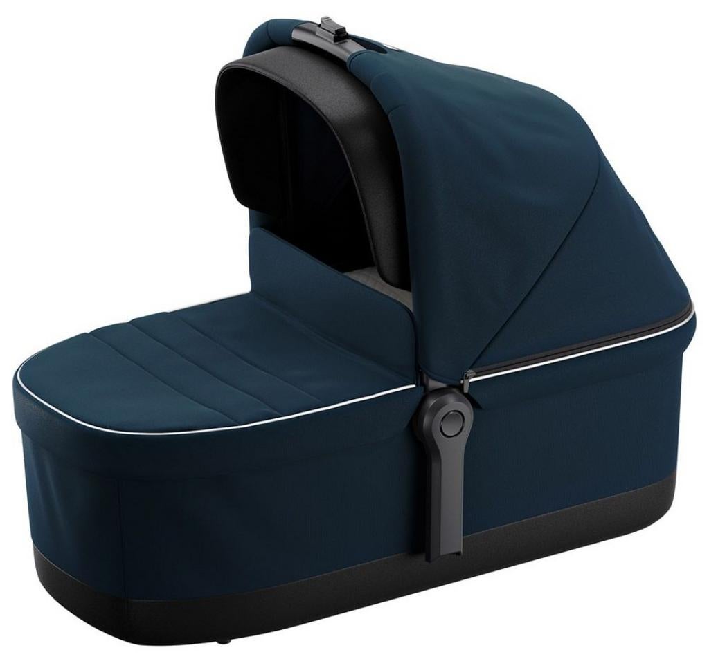 Thule Sleek Bassinet Navy Blue - baby reiswieg, Ophalen, Zo goed als nieuw, Overige merken, Zonnekap