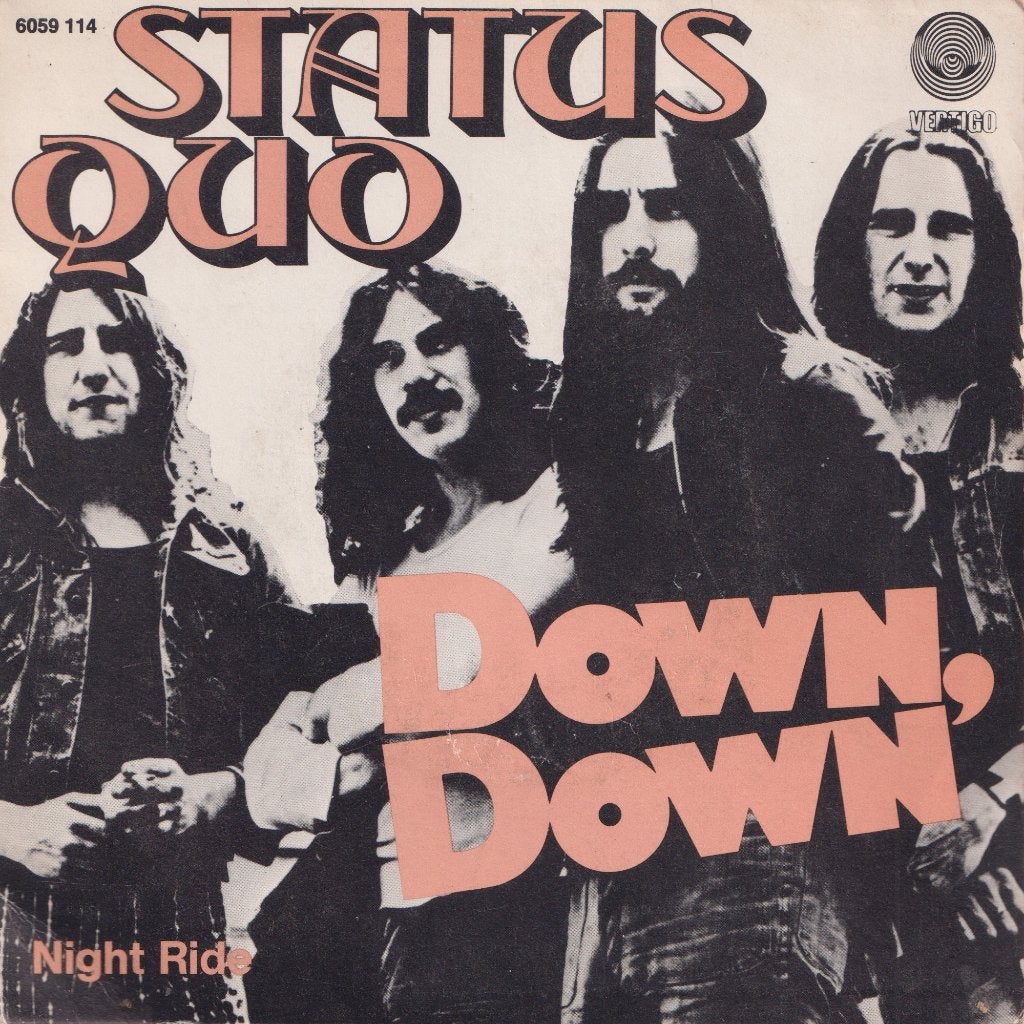 Status Quo – Down down / Night ride - Single, Cd's en Dvd's, Vinyl Singles, Ophalen of Verzenden, Gebruikt, 7 inch, Rock en Metal