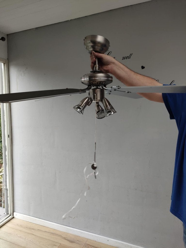 Ventilateur de plafond, Industriel, Comme neuf, Enlèvement, Argenté